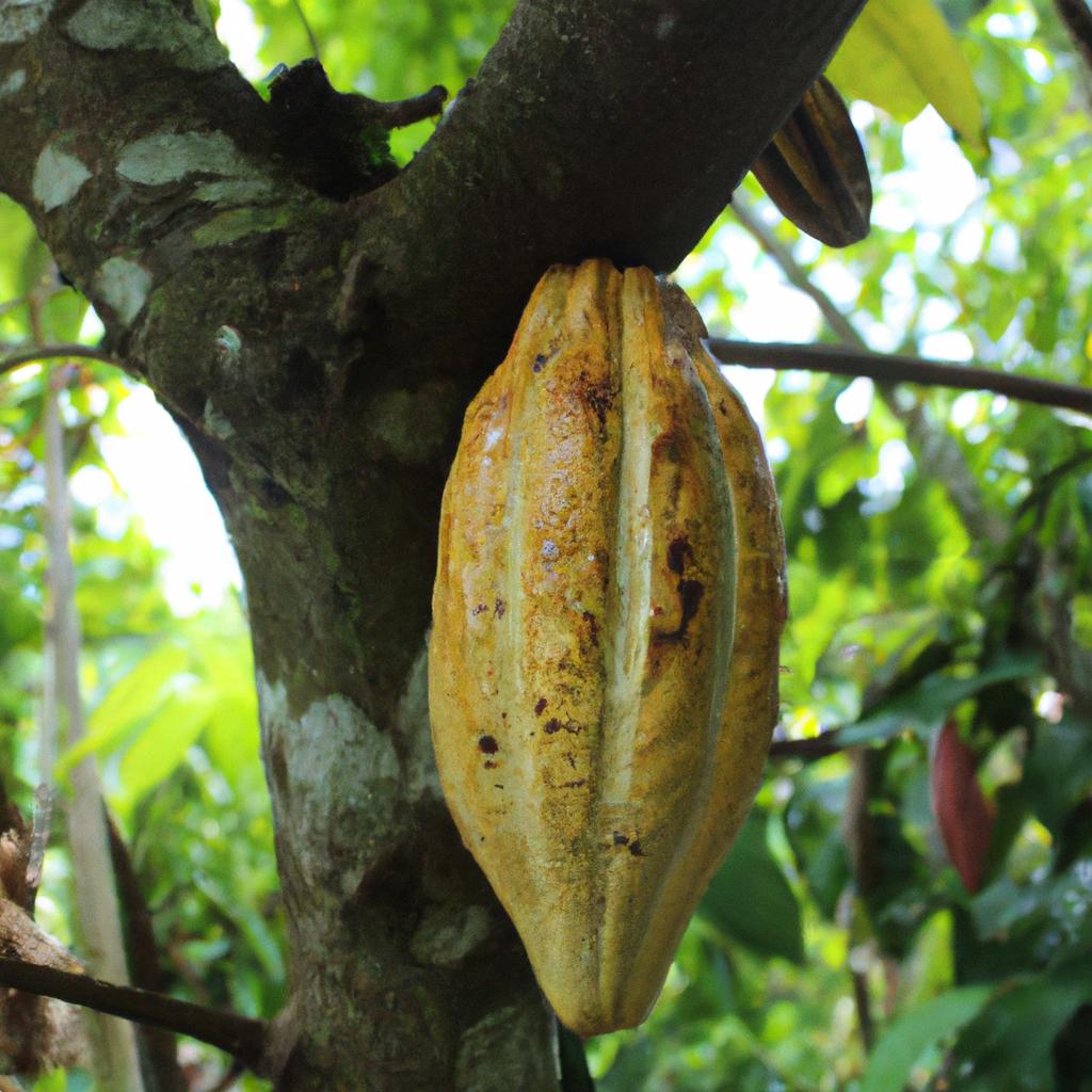 El árbol De Cacao Es La Fuente Del Chocolate Y Se Cultiva En Regiones Tropicales De Todo El Mundo.