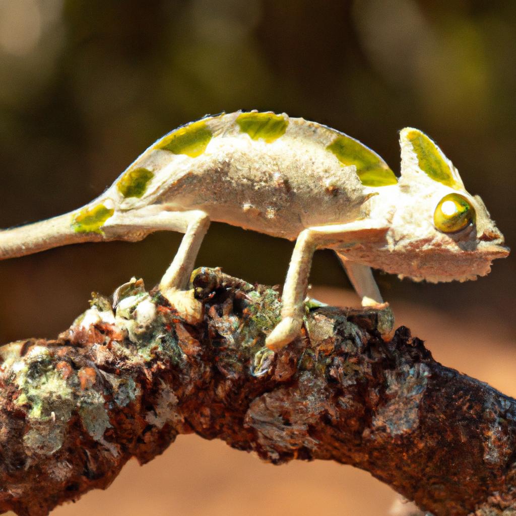 El Camaleón Enano De Brookesia Es Uno De Los Camaleones Más Pequeños Y Se Encuentra En Madagascar.