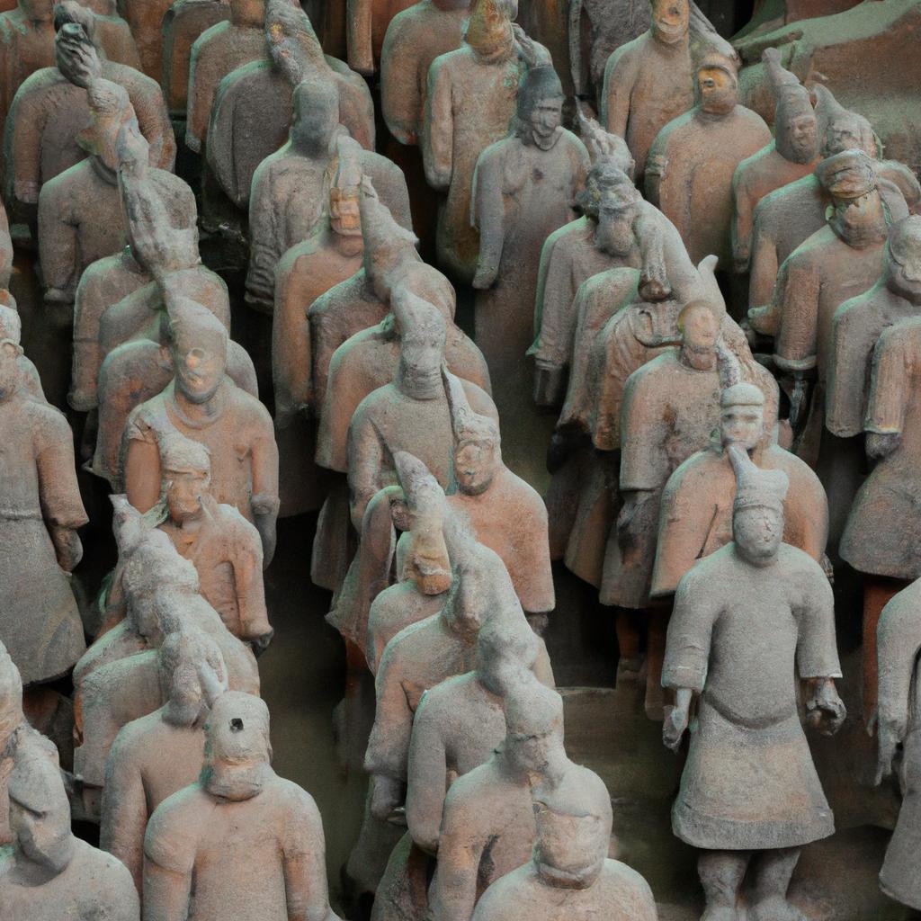 El Descubrimiento De Los Guerreros De Terracota En La Tumba Del Emperador Qin Shi Huang En China Es Uno De Los Hallazgos Arqueológicos Más Impresionantes Del Mundo.