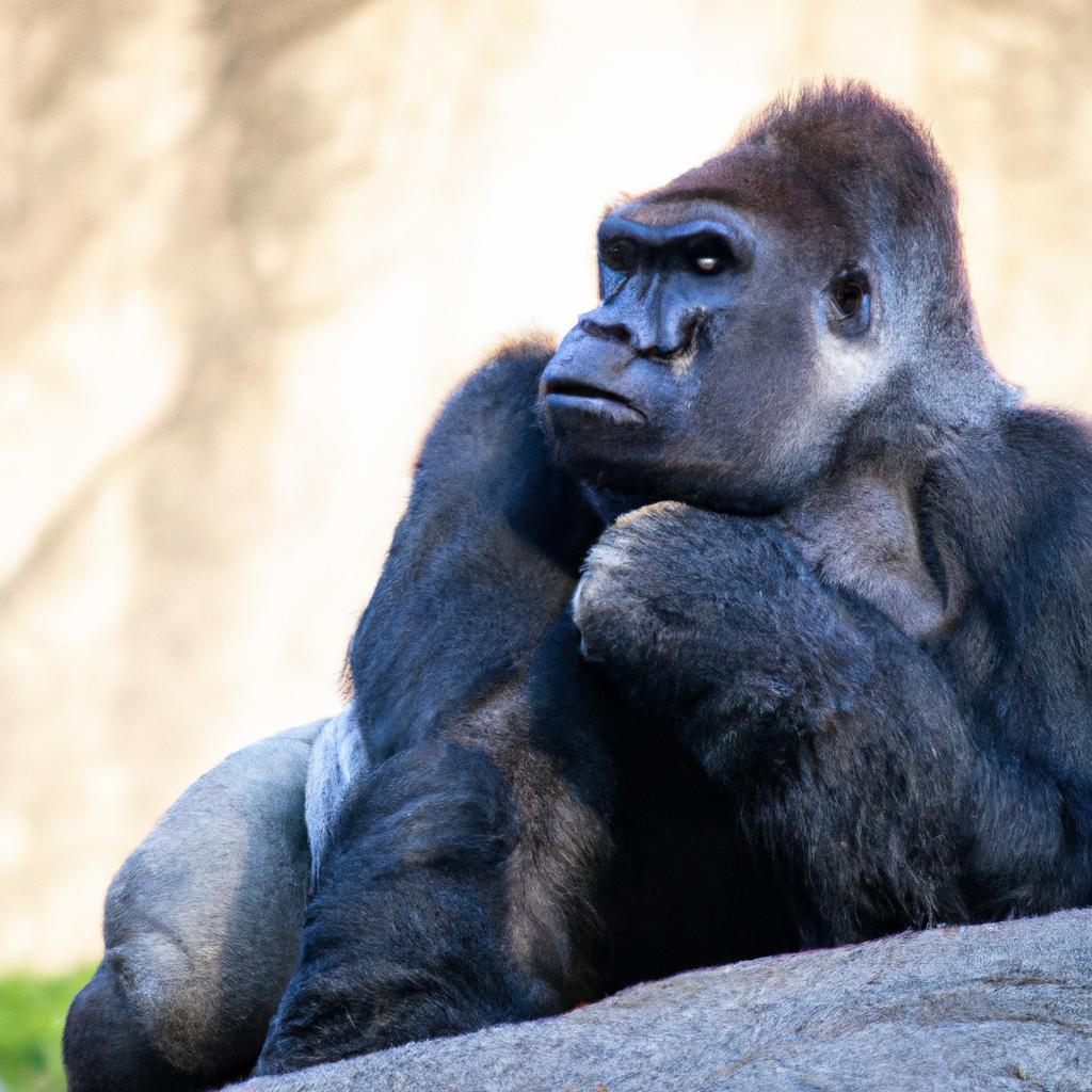 El Gorila De Tierras Bajas Orientales Es Una Subespecie De Gorila Que Se Encuentra En África Central Y Está En Peligro Crítico De Extinción.