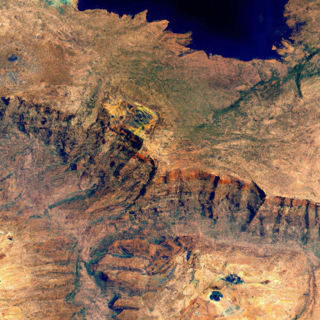 El Gran Cañón En Los Estados Unidos Puede Ser Visto Desde El Espacio.