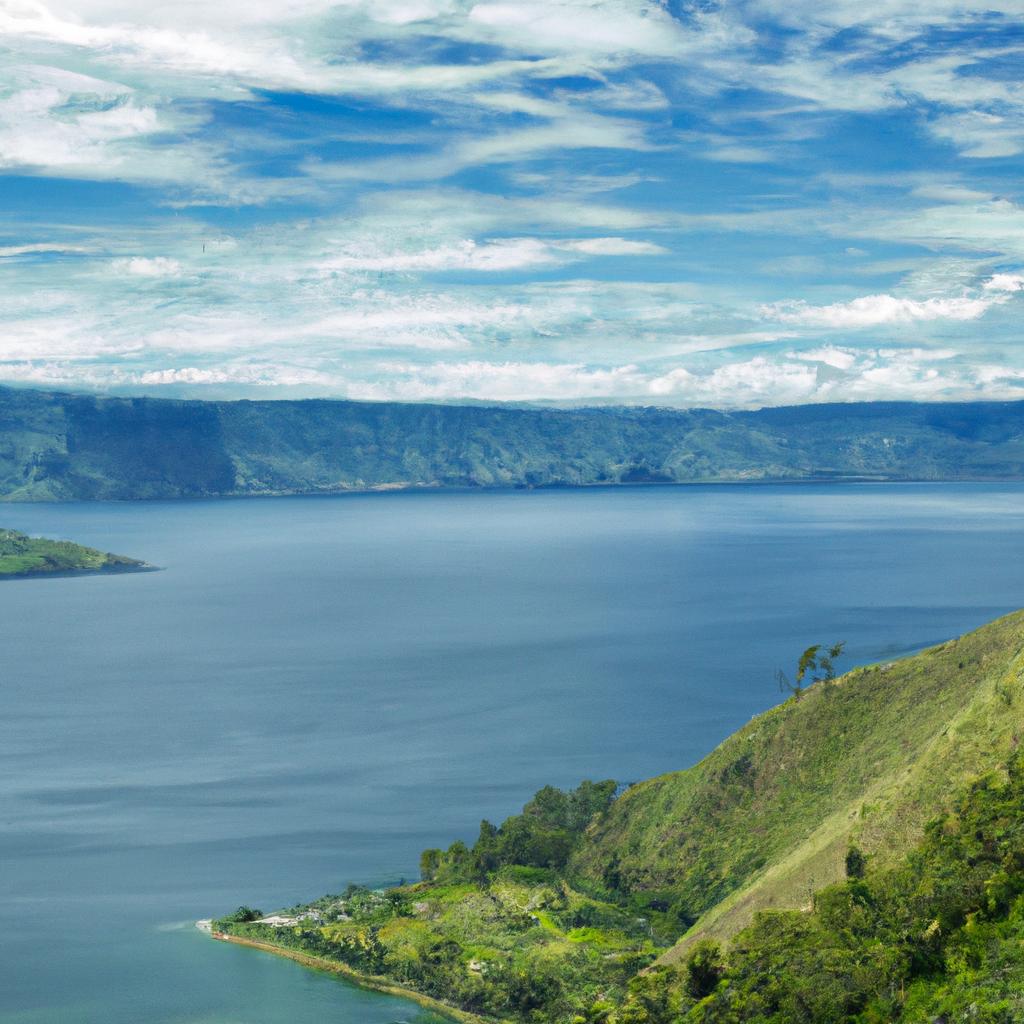 El Lago Toba En Indonesia Es El Lago Volcánico Más Grande Del Mundo.