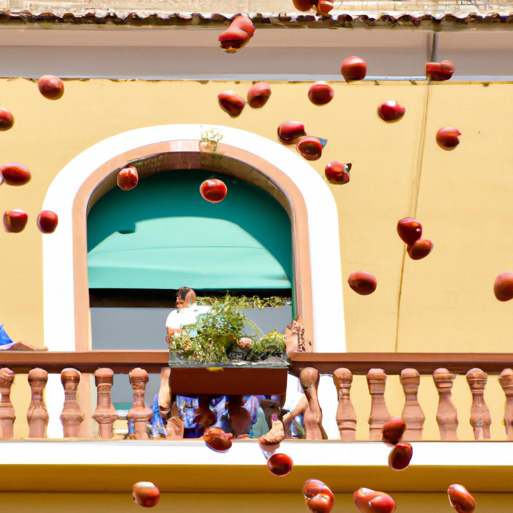 El Lanzamiento De Tomates En 