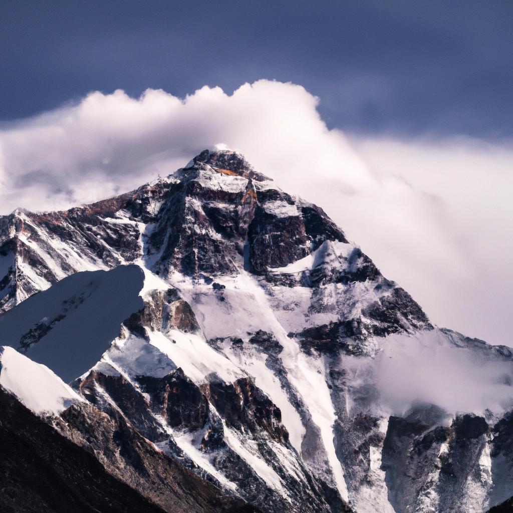 El Monte Everest En La Cordillera Del Himalaya Es La Montaña Más Alta Del Mundo, Con Una Altitud De 8,848 Metros Sobre El Nivel Del Mar.