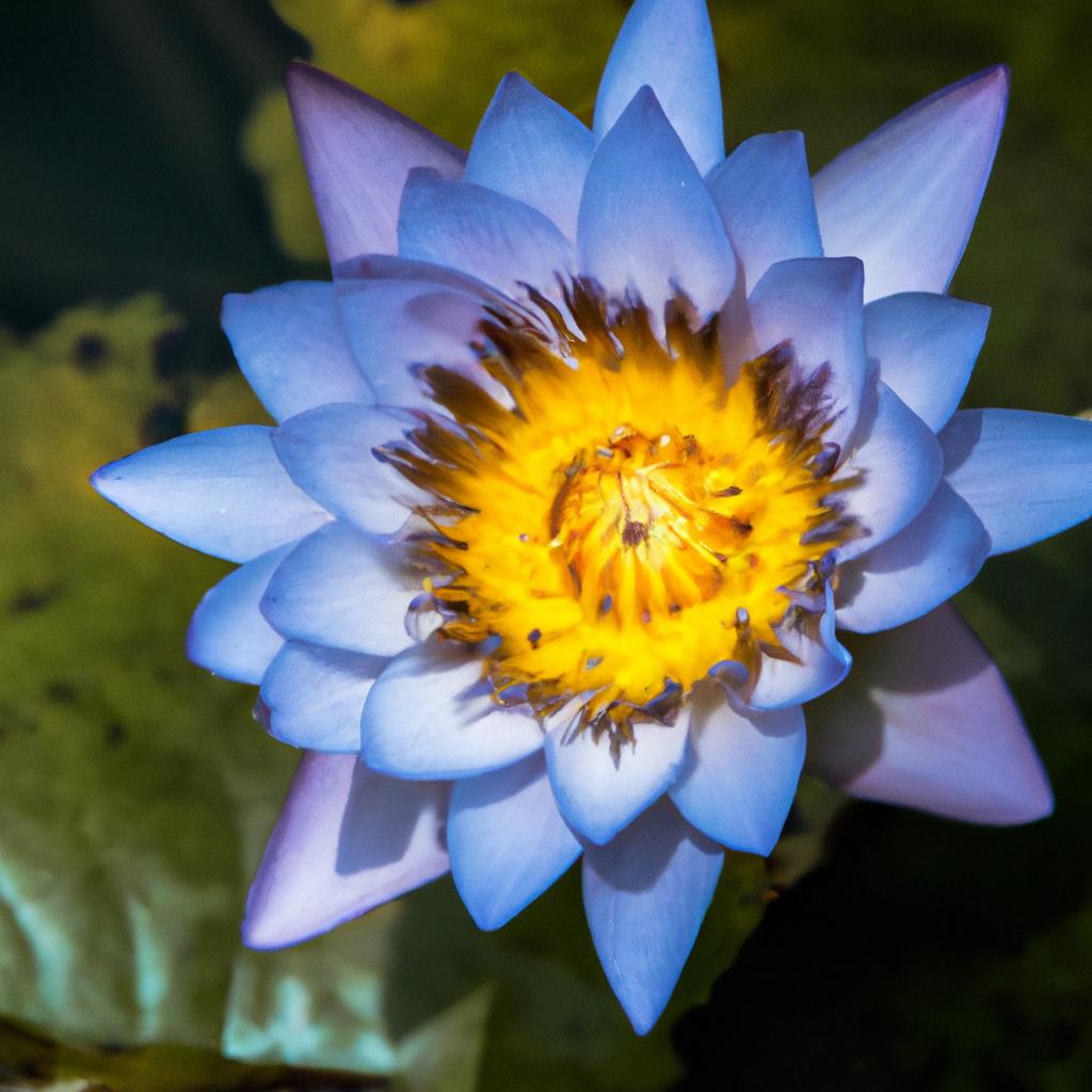 El Nenúfar Azul Es Una Especie De Planta Acuática Que Produce Flores Grandes Y Llamativas De Color Azul. Es Nativa De América Del Norte.
