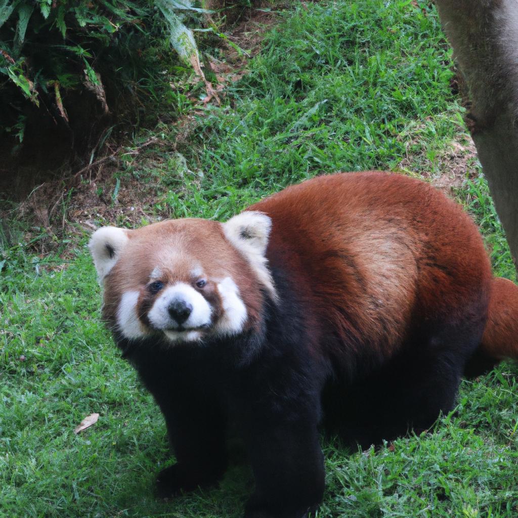 El Oso Panda Rojo Es Un Pequeño Mamífero Que Se Encuentra En Las Montañas Del Himalaya Y Se Alimenta Principalmente De Bambú.