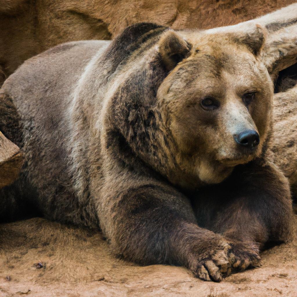 El Oso Pardo Es Un Gran Oso Que Se Encuentra En América Del Norte Y Eurasia Y Puede Hibernar Durante El Invierno.
