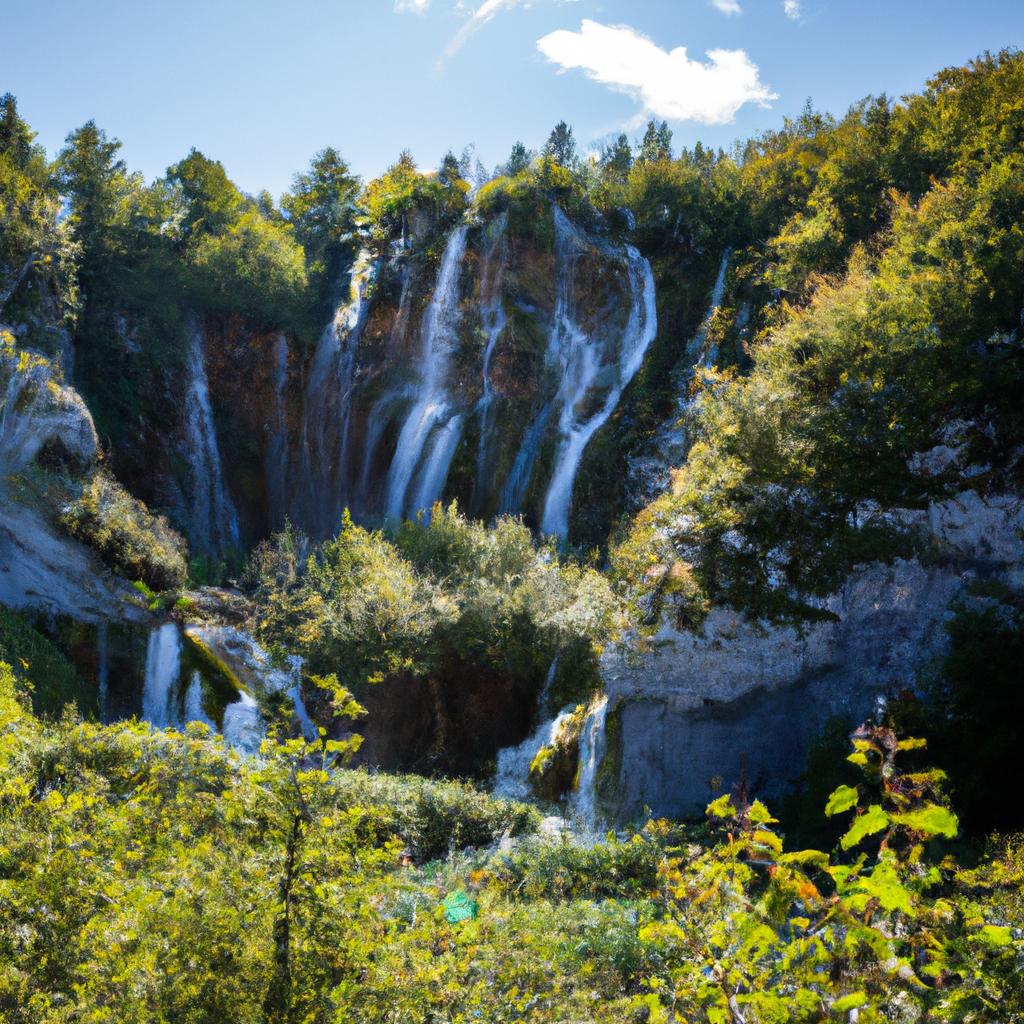 El Parque Nacional De Los Lagos De Plitvice En Croacia Es Famoso Por Sus Impresionantes Lagos De Cascada.