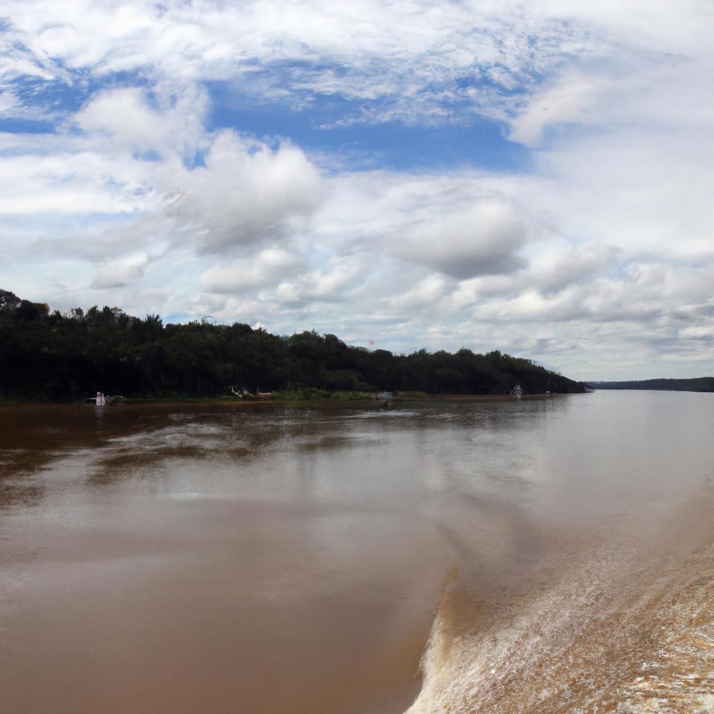 El Río Amazonas En América Del Sur Es El Río Más Grande Del Mundo Por Volumen De Agua Y El Segundo Más Largo Después Del Río Nilo.