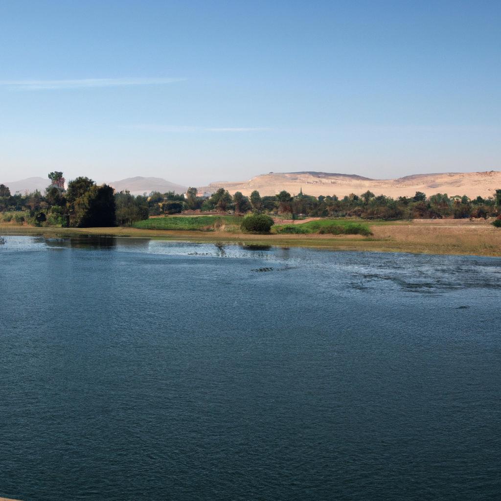 El Río Nilo Es El Río Más Largo Del Mundo, Atravesando 11 Países En El Noreste De África.
