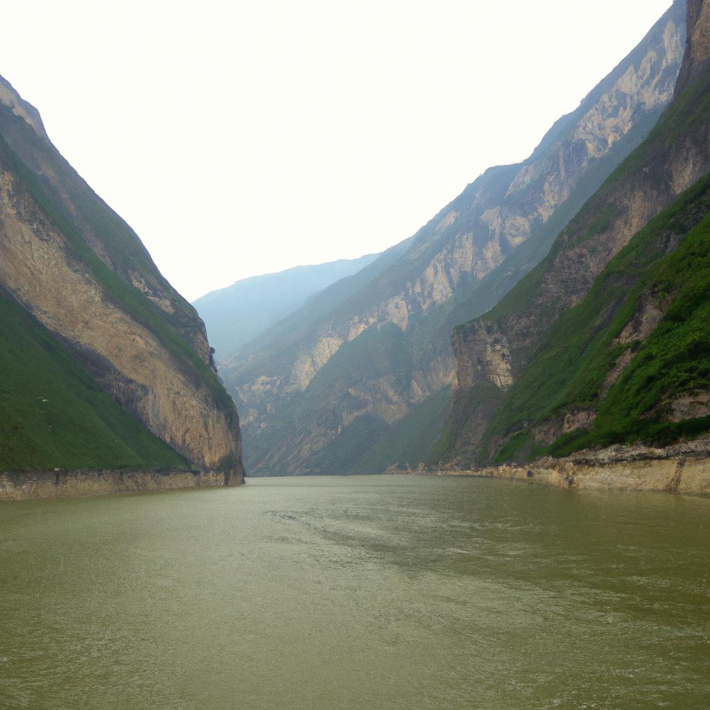 El Río Yangtsé En China Es El Tercer Río Más Largo Del Mundo.