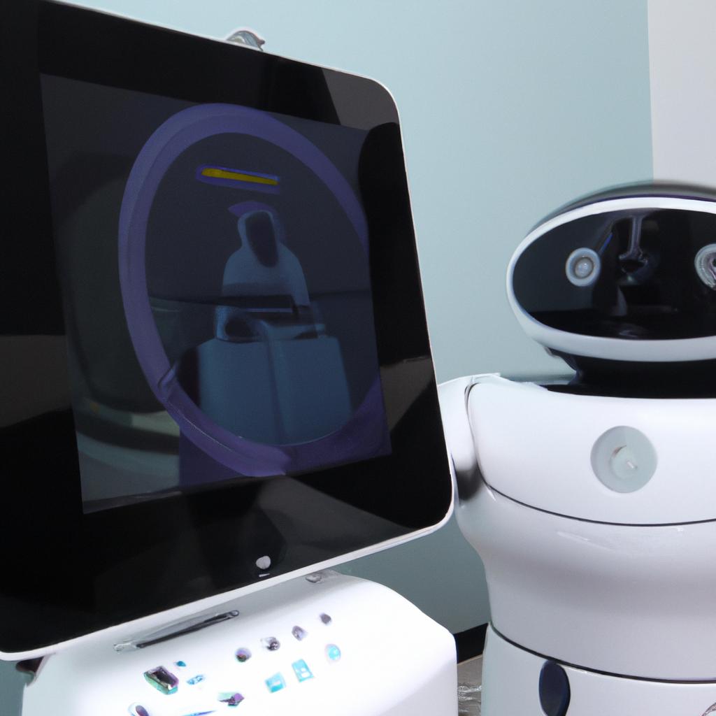 El Robot De Telepresencia RP-7, Desarrollado Por InTouch Health, Permite A Los Médicos Interactuar Con Los Pacientes De Manera Remota.