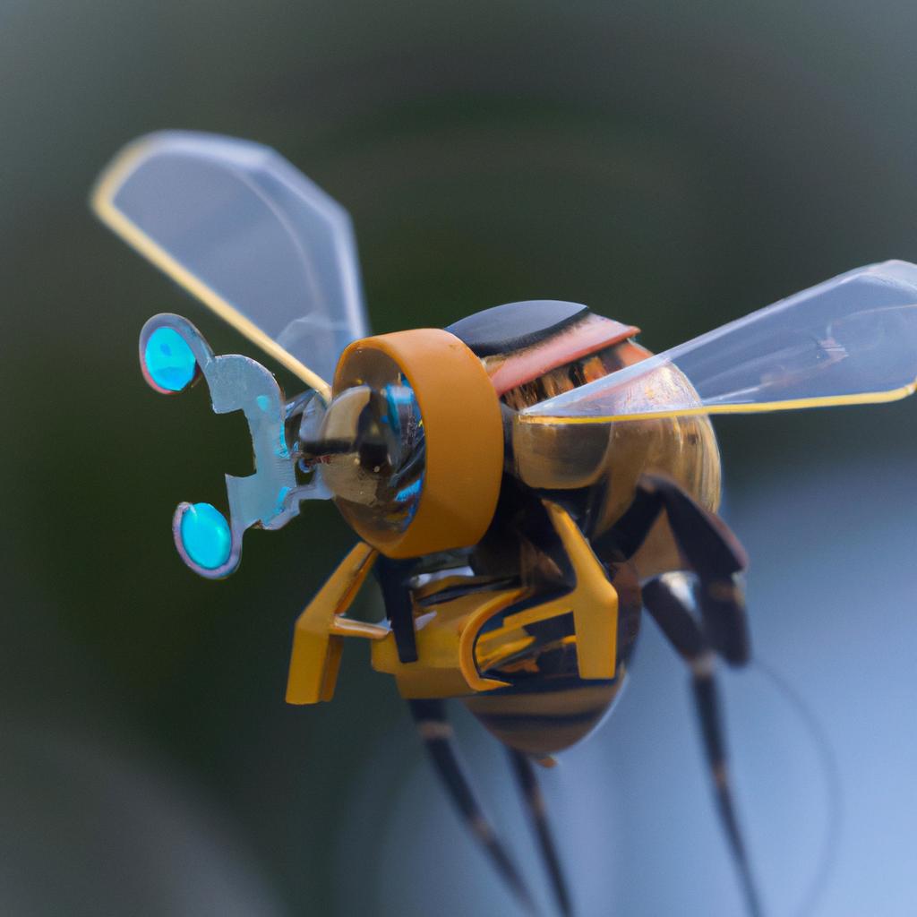 El Robot RoboBee, Desarrollado Por La Universidad De Harvard, Es Un Robot Volador Del Tamaño De Un Insecto Que Puede Realizar Tareas De Polinización.