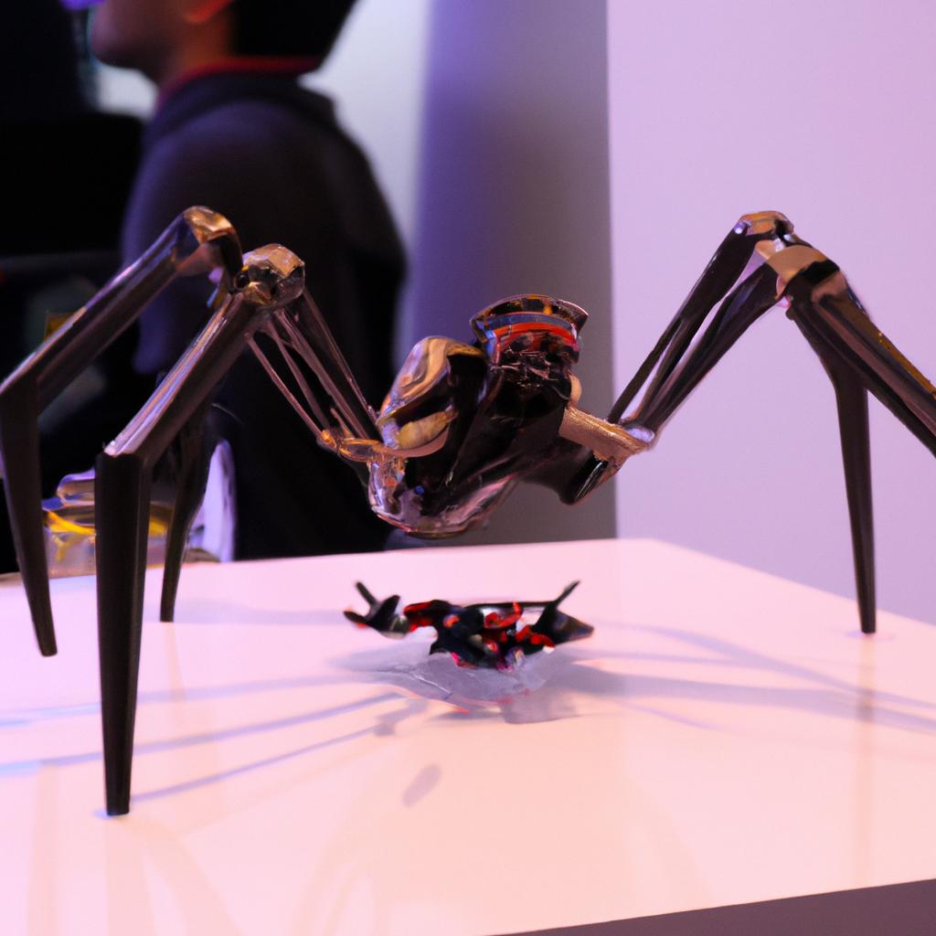 El Robot T8, Desarrollado Por Robugtix, Es Un Robot Arácnido Que Puede Caminar Y Moverse De Manera Realista.