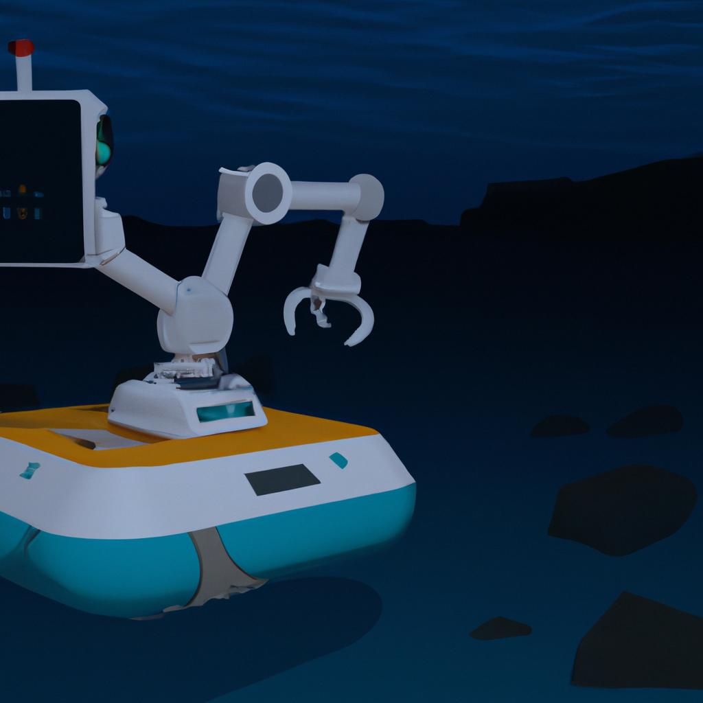 En El ámbito De La Exploración Submarina, Se Utilizan Robots Para Investigar El Fondo Del Océano Y Estudiar La Vida Marina.