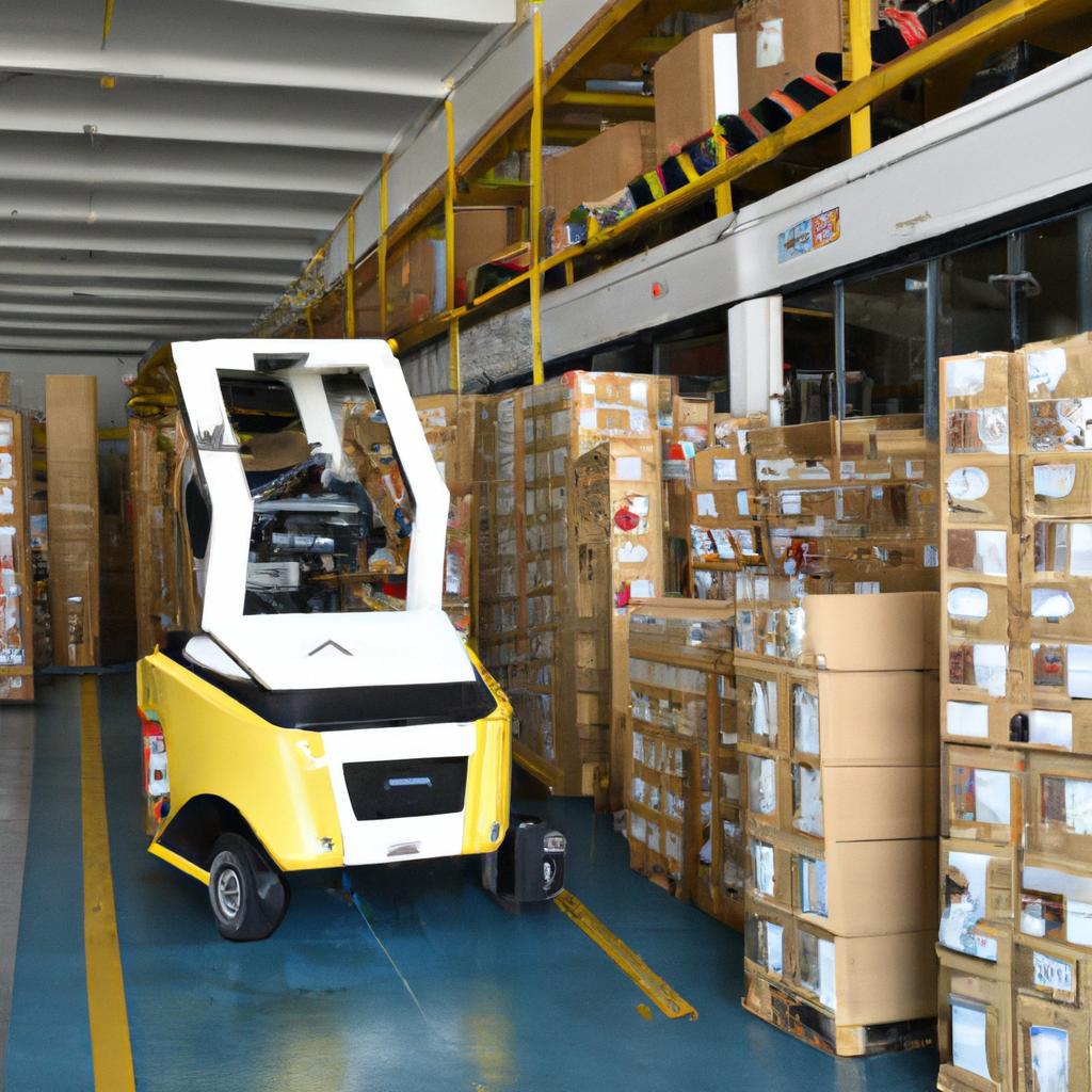 En La Industria De La Logística, Se Utilizan Robots Autónomos Para Realizar Tareas De Almacenamiento Y Transporte De Mercancías.
