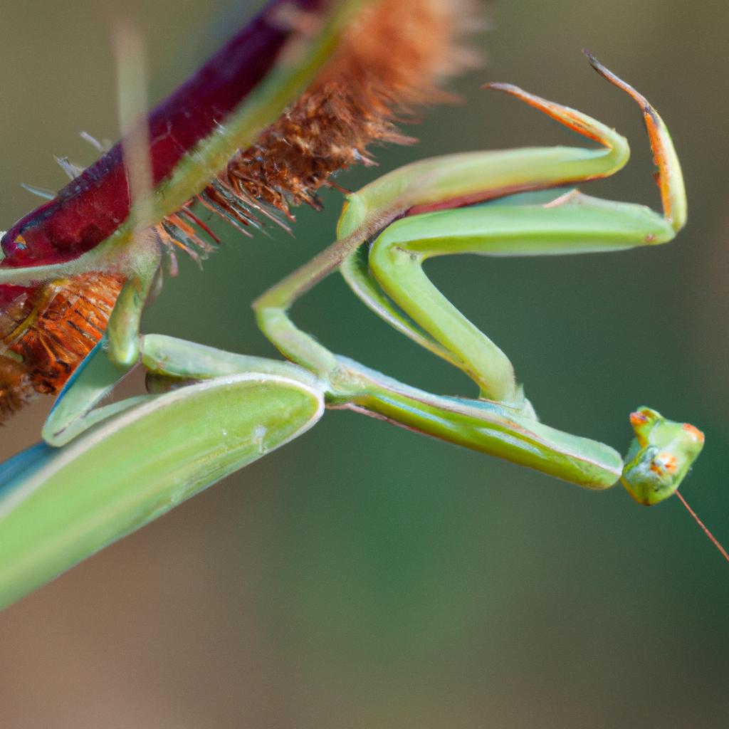La Mantis Religiosa Es Un Insecto Carnívoro Que Se Camufla Entre Las Plantas Y Captura A Sus Presas Con Sus Patas Delanteras.