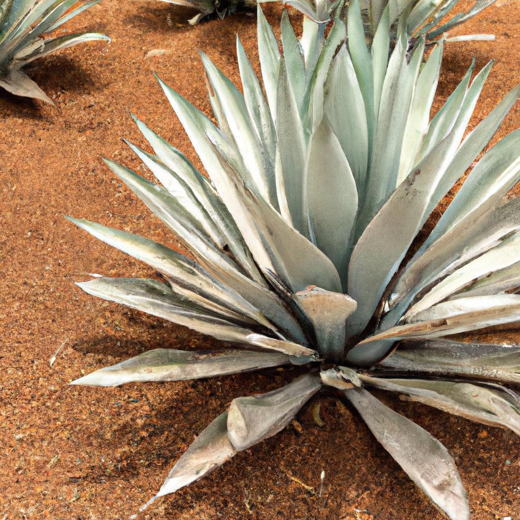 La Planta De Agave Se Utiliza Para Producir Tequila Y Otros Licores Destilados. Es Nativa De México.