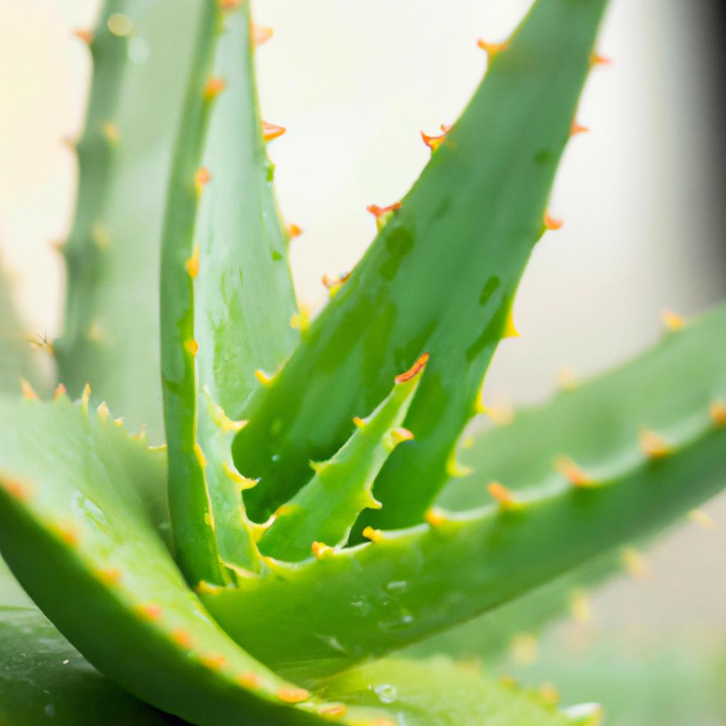 La Planta De Aloe Vera Es Valorada Por Sus Propiedades Calmantes Y Curativas Para La Piel, Y Se Utiliza En Productos Para El Cuidado De La Piel Y Quemaduras Menores.