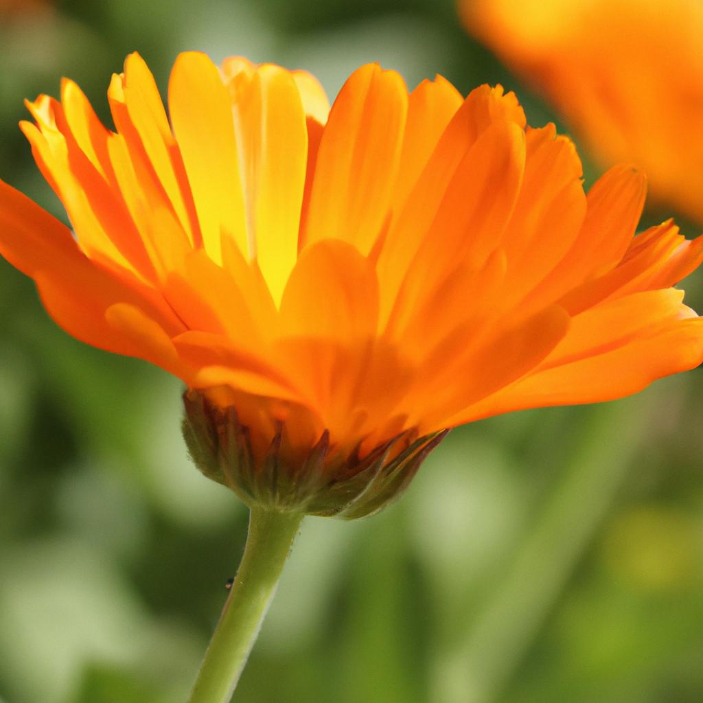 La Planta De Caléndula Es Apreciada Por Sus Flores De Colores Brillantes Y Se Utiliza En La Medicina Herbal Y En Productos Para El Cuidado De La Piel.