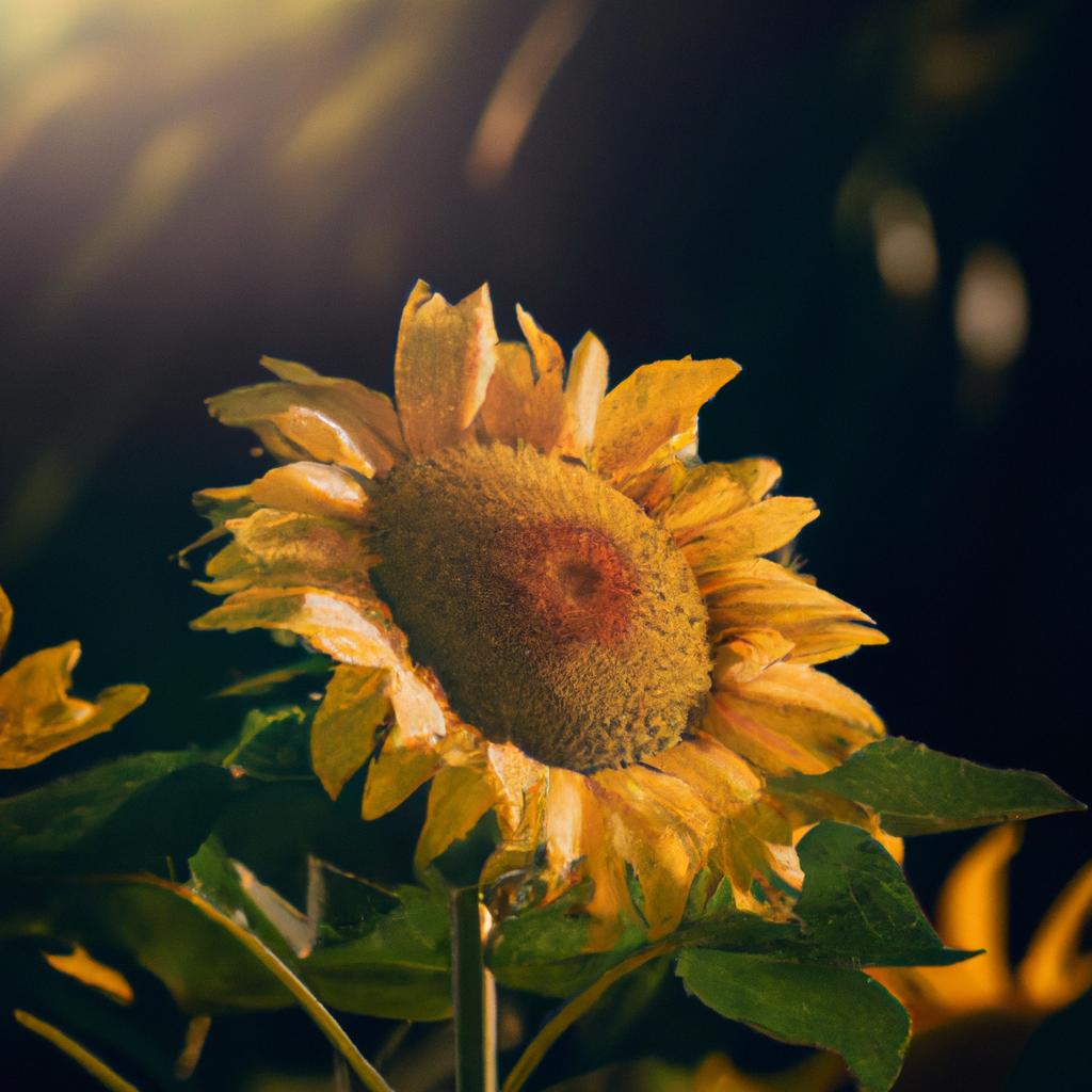 La Planta De Girasol Sigue El Movimiento Del Sol Durante El Día, Un Fenómeno Conocido Como Heliotropismo. Las Flores Siempre Miran Hacia El Sol.