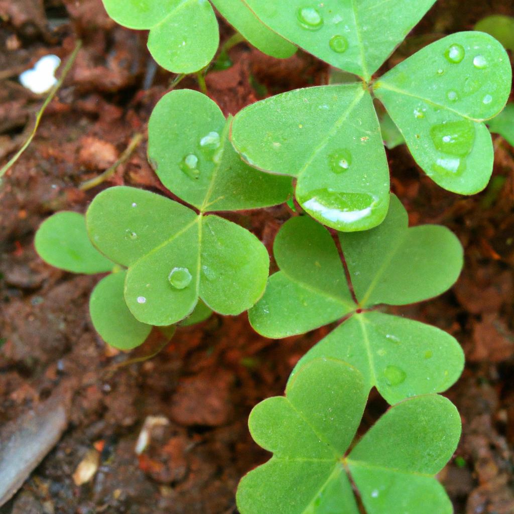 La Planta De Trébol De Cuatro Hojas Es Considerada Un Símbolo De Buena Suerte Y Se Cree Que Encontrar Una Trae Fortuna.