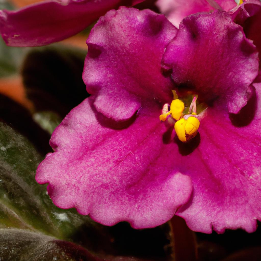 La Planta De Violeta Africana Es Una Planta De Interior Popular Debido A Sus Flores Coloridas Y Su Fácil Cuidado.