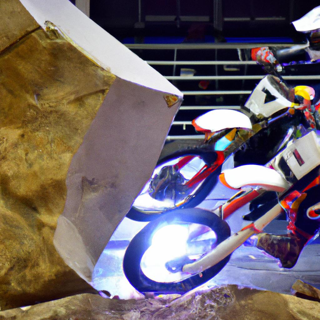 Las Carreras De Motos De Trial Indoor Se Realizan En Interiores En Pistas De Obstáculos.