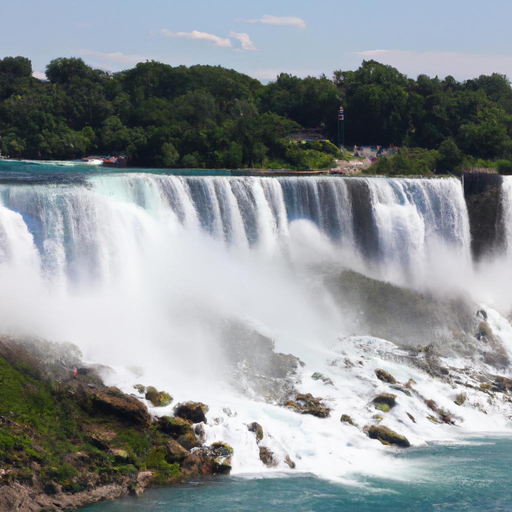Las Cataratas Del Niágara En La Frontera Entre Los Estados Unidos Y Canadá Son Las Cascadas Más Voluminosas De América Del Norte.