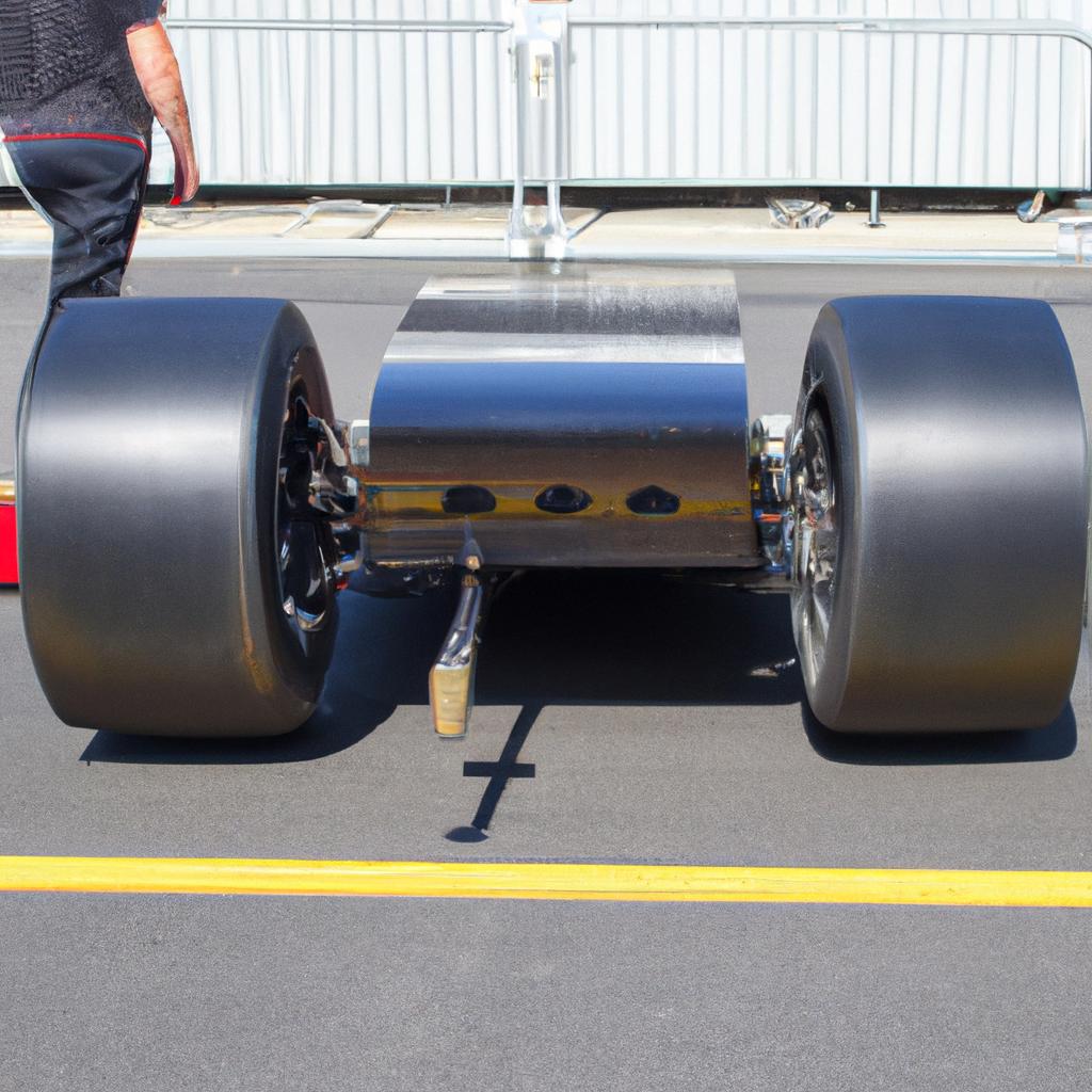 Los Coches De Drag Racing Utilizan Enormes Alerones Traseros Para Mejorar La Tracción En La Línea De Salida.