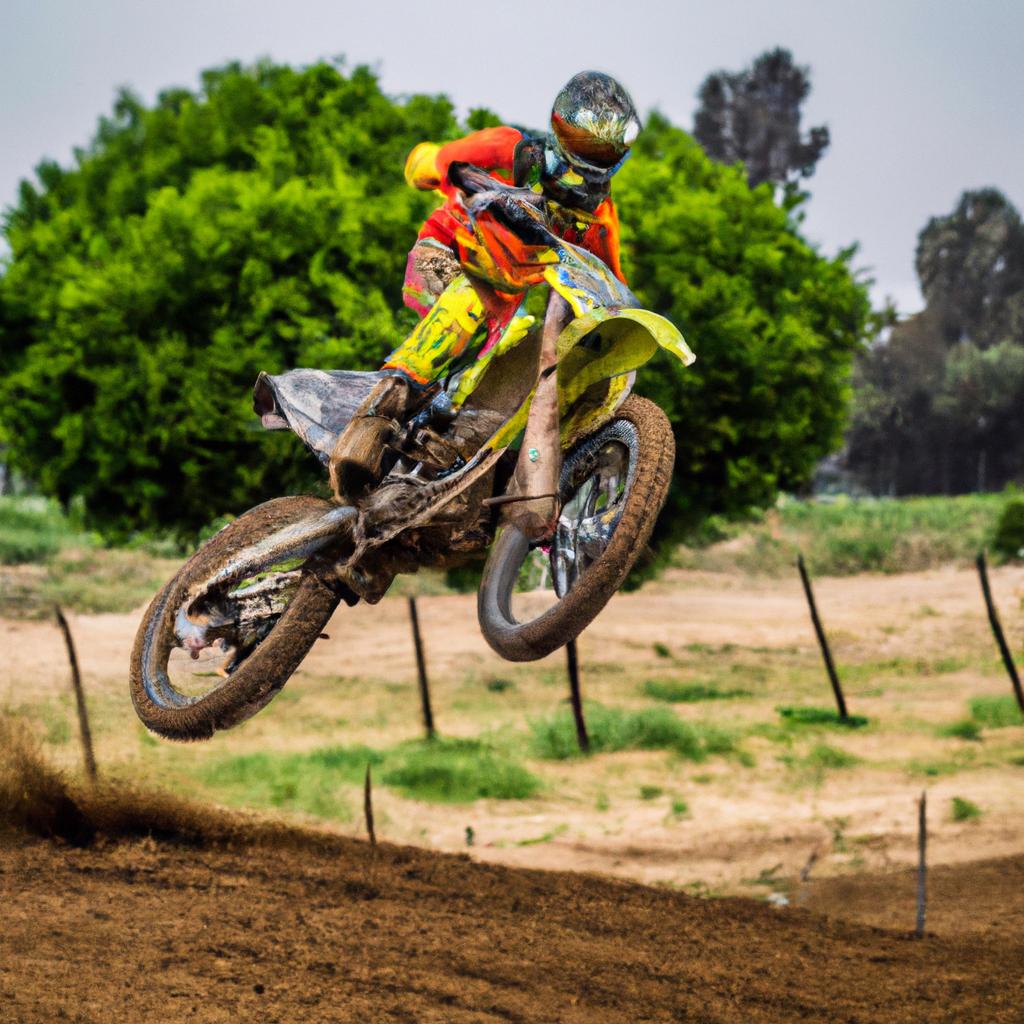 Los Pilotos De Motocross Practican Técnicas Como El 